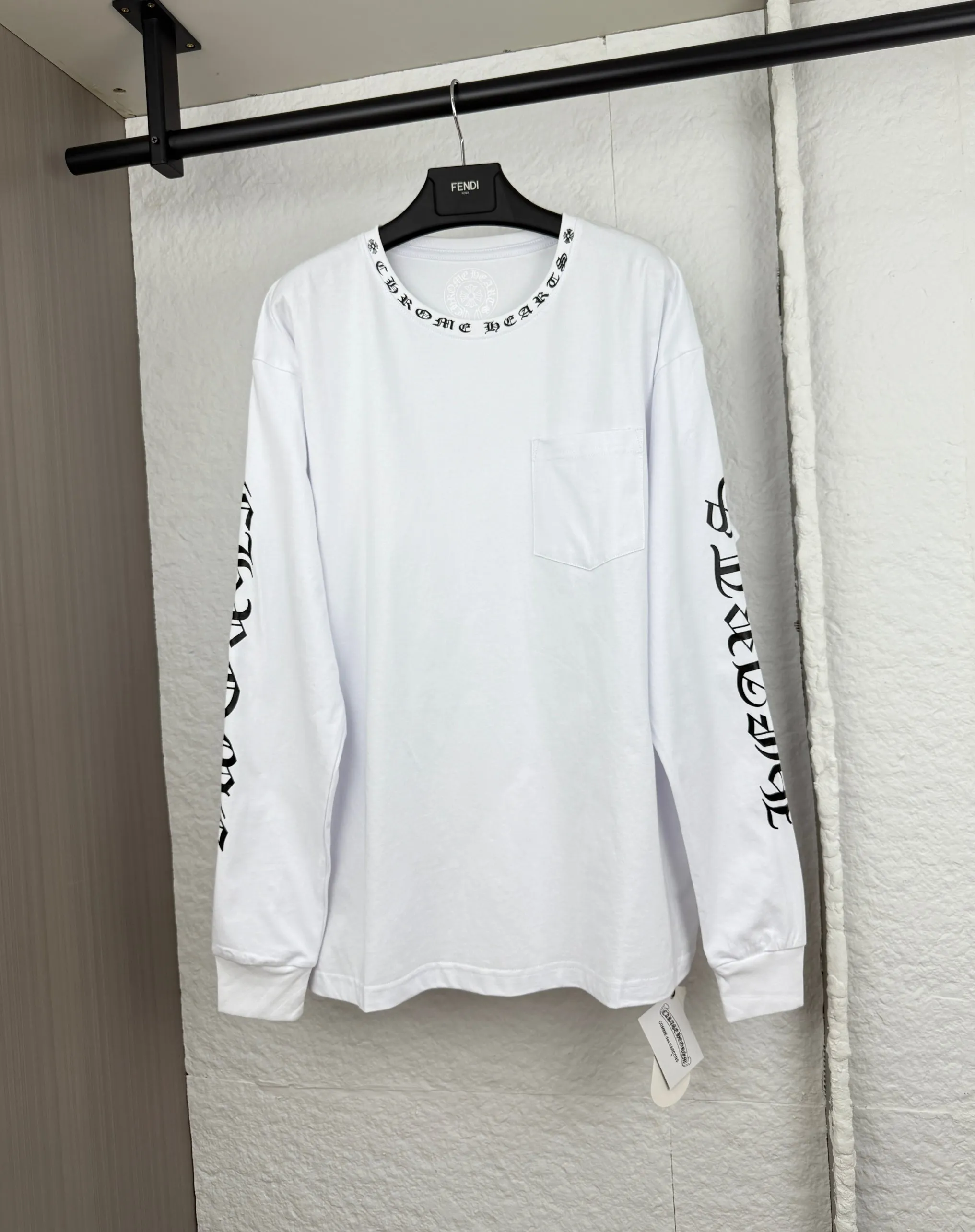 P300 Chrome Hearts Chrome Hearts Sanskrit Neck Unicorn Arm T-Shirt Long Sleeve S/M/L